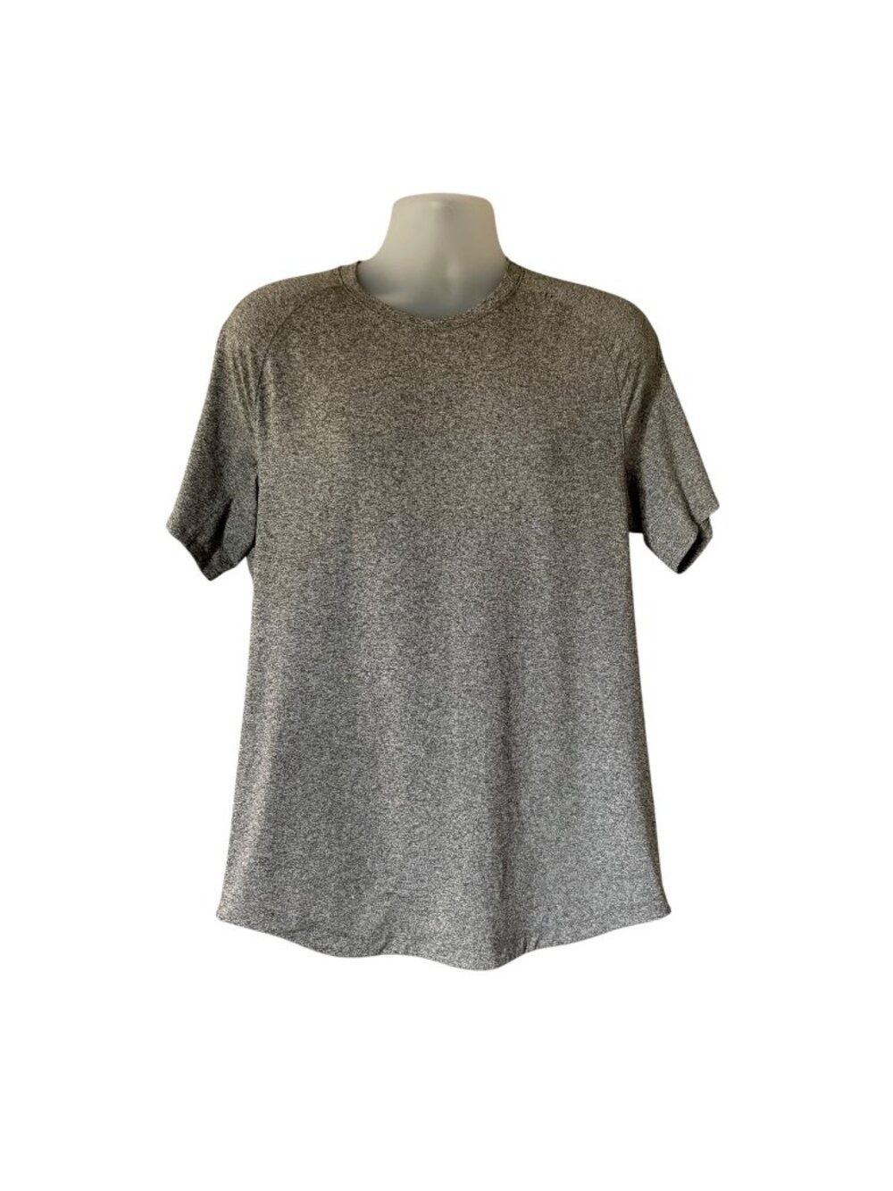 Lululemon Shirt Mens Large GRAY Drysense License To Train Gym Training